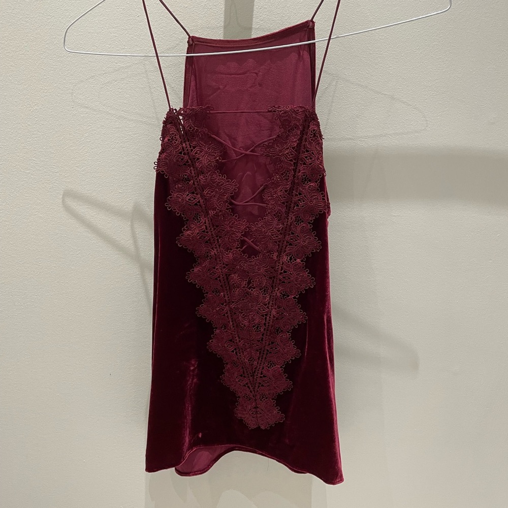 CAMI NYC velvet cami size small - Picture 1 of 2